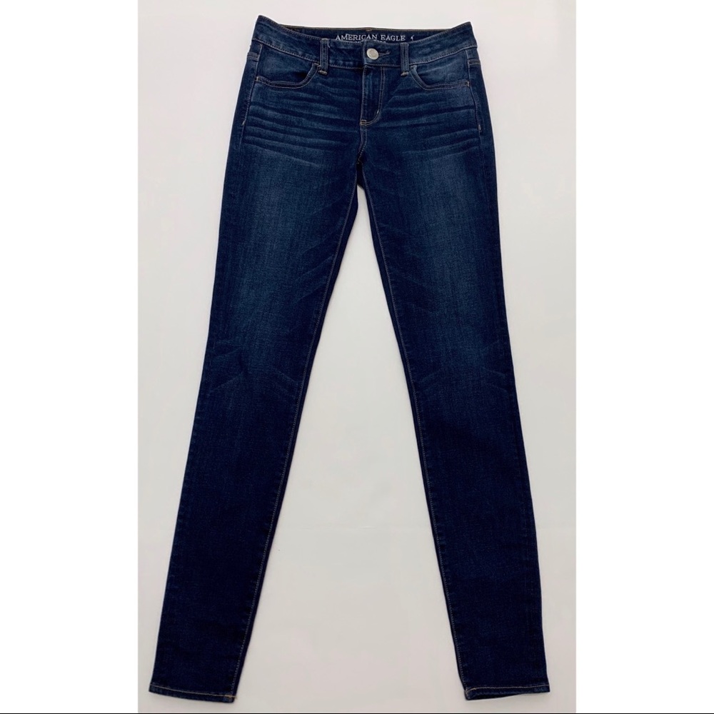 AEO Jegging Super Super Stretch x4 dark wash sz 4